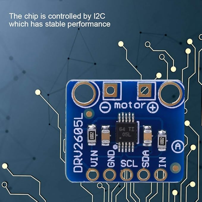 Haptic Motor Controller Haptic Motor Driver Module with IN General Pin DRV2605L Module Control Haptic Motors I2C Clock Pin