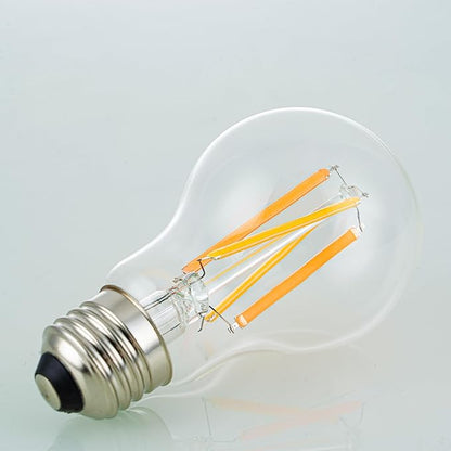 3 Color Temperature LED Bulb E26 Medium Base 60W Equivalent, 2700K Warm White and 6000K Daylight Color Changing Light Bulb 3CCT A19 LED 6W Clear Glass, Not Dimmable, 2 Pack