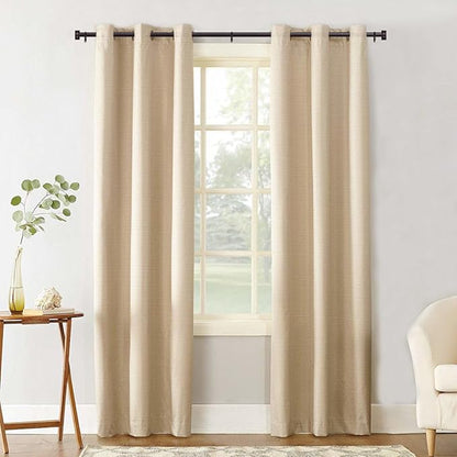 Adjustable Curtain Rods-18 to 45 Inches,1 Inch Modern Metal Drapery Rods, Adjustable Heavy Duty Curtain Pole with Simple End Caps