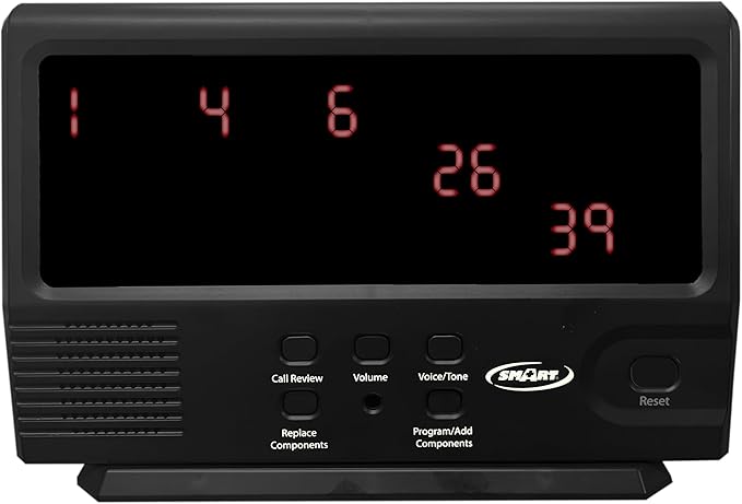 Smart Caregiver Central Monitoring Unit - Wireless Alert System for Elderly Care, Supports up to 40 Sensors, 300-ft Range, Ideal for Assisted Living & Home Use (Model 433-CMU)
