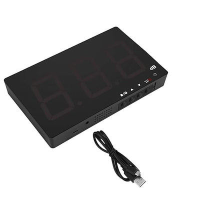 SW-525B Digital Sound Meter Noise Decibel Tester with 9.6 LCD Display Alarm Function Data Storage USB for Factories Offices Theaters