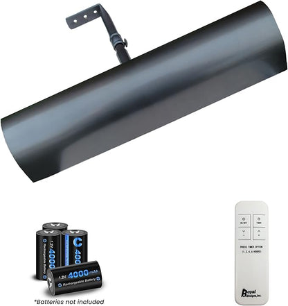 Royal Designs, Inc. Cordless Remote Control LED Picture Light, Dimmable with Timer Function, Oil Rubbed Bronze, 10.75 Inches