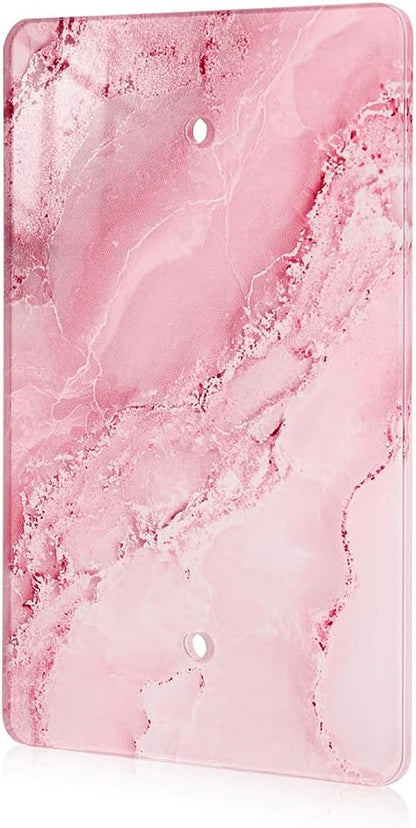 Abstract Pink Marble Design Acrylic Wall Plates Blank Wall Plate Light Switch Cover Plate Blank Wall Plate Decorative Acrylic Light Switch Cover