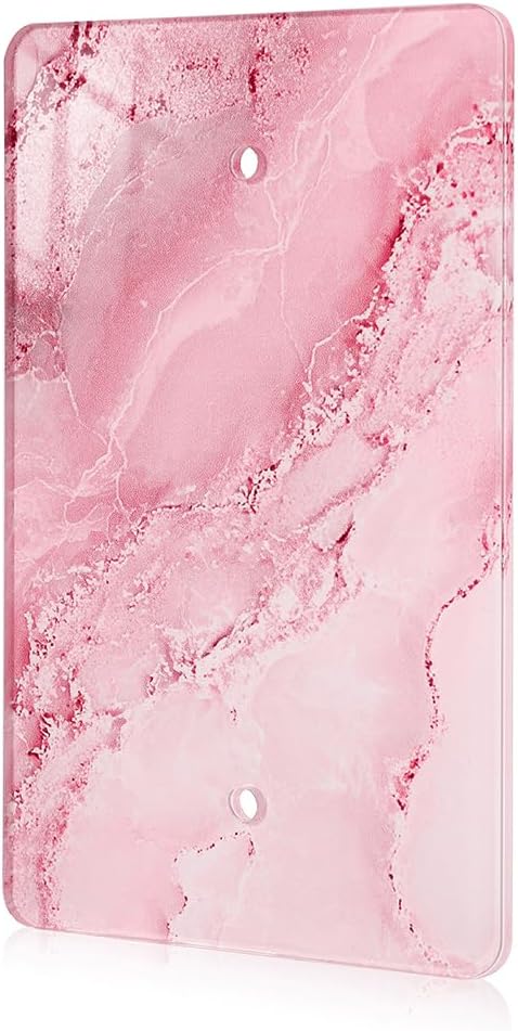 Abstract Pink Marble Design Acrylic Wall Plates Blank Wall Plate Light Switch Cover Plate Blank Wall Plate Decorative Acrylic Light Switch Cover