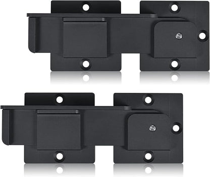 7.5" Flip Gate Latch Lock with Padlock Hole 2Pack, 4mm Heavy Duty Aluminum Alloy Adjustable Door Latch for Sliding Swing Open Door, Outdoor Gate, Wooden Fence, Barn Door, Shed, Garage, Yard