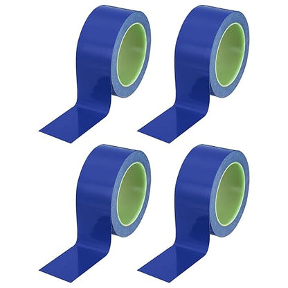 PATIKIL Floor Marking Tape 2 Inch x 110 Ft, 4 Pcs Self-Adhesive Warning Safety Tape Caution Stripe for Walls Floors Pipes Equipment Outdoor, Blue