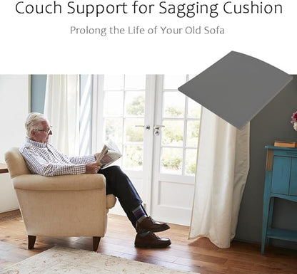 Couch Cushion Supports for Sagging Seat 22'' x 22'' High Density 40D Curved Foam Sofa Cushion Support Under The Saggy Pads Firmer Foam Lifters for Saggy Couch (Grey (Set of 1), 22 Inch * 22 Inch)