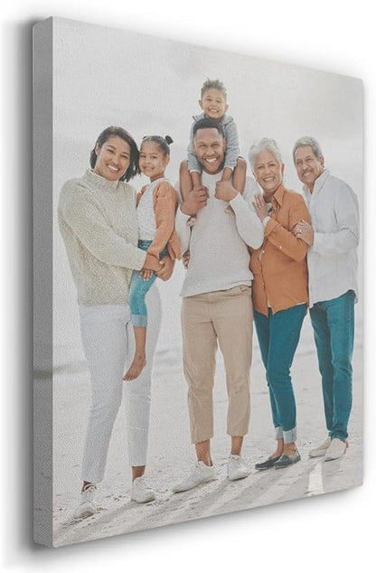 Renditions Gallery Set of 9, 11X14 Custom Photo Prints with Real Wood Picture Frames. Create Personalized Photos with Peel & Stick Photo Frames. Wrapped Canvas