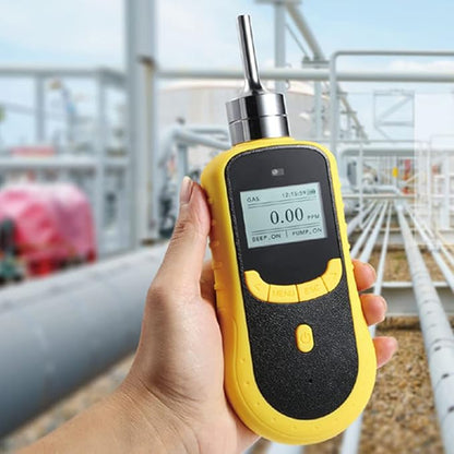 ATO Portable Formaldehyde (CH2O) Gas Detector, 0 to 100 ppm Handheld CH2O Alarm Air Quality Measurement Tester Monitor, with Sound, Light & Vibrating Alarm