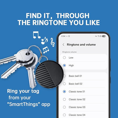 SmartTags for Samsung 4PCS, Bluetooth Trackers Item Locator for Keys, Wallet, Luggage, Pets, IP65 Water-Resistant, Long Battery Life, Compatible with Samsung Galaxy Device (NOT for iOS or Huawei)