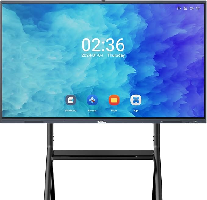 65-inch Smartboard Interactive Whiteboard, Electronic White Board w/13MP Camera, 4K UHD Digital Whiteboard for Home
