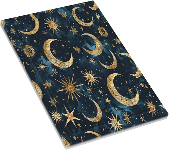 Light Switch Cover Plate Modern Abstract Sky Blue Gold Moon Sun Star 1 Gang No Device Blank Electrical Wall Plates Faceplate Decorative Switch Plate for Bedroom Kids room Decor