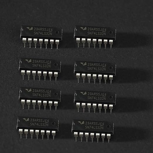 50Pcs 5 Values 74LSxx Series Logic IC Assortment Kit - IC Socket - 74LS00 74LS02 74LS04 74LS08 74LS32 IC Chip