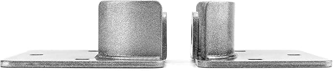 QWORK Heavy Duty Puck Lock and Hasp, 2 Pack High Security Steel Hidden Shackle Keyed Alike Padlocks with Keys for Trucks, Gates, Vans and Vending Machines