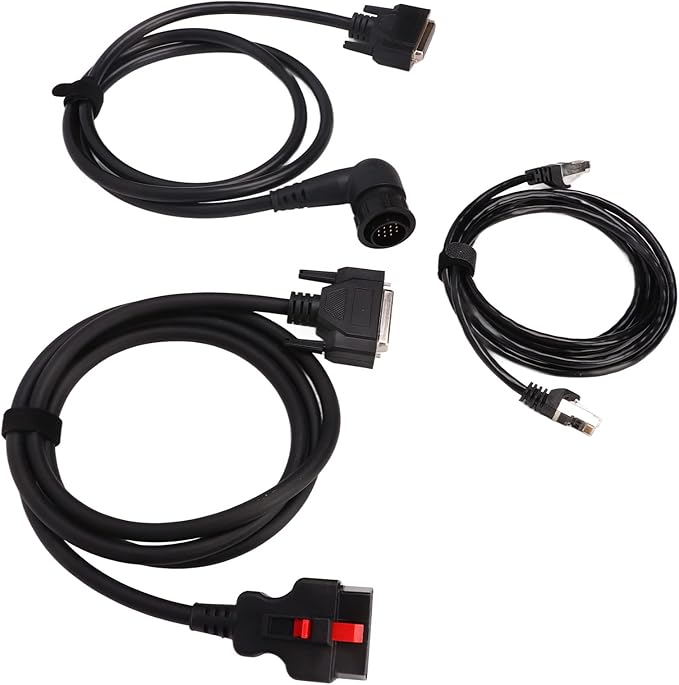 Diagnostic Extender Cable Kit for, OBD2 16pin Extension Cable, 14pin Connection Network Cable, Plug and Play Scanner Adapter with ABS Material for Car Diagnostic Tool