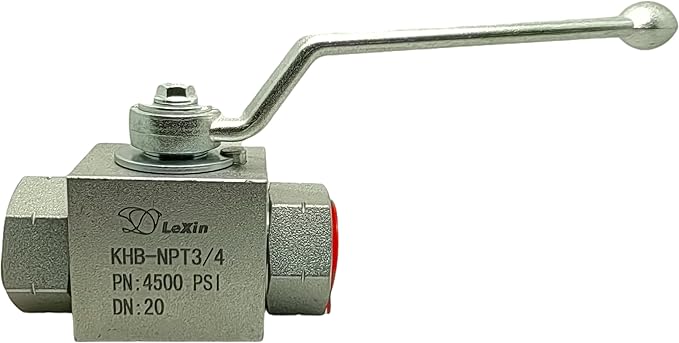 LX Hydraulic High Pressure Ball Valve 3/4" NPT 4650PSI Hydraulic Valve Shut-Off KHB Hydraulic Ball Valve