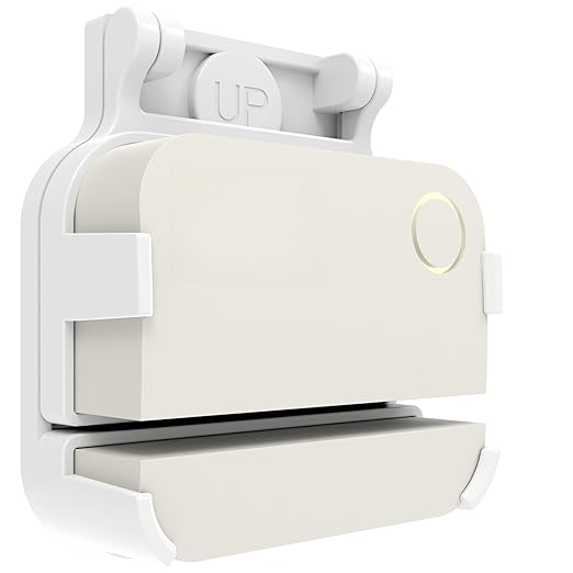 Garage Door Bracket for Ring Alarm Contact Sensor 2nd Gen – White Mount with Snap Clip & Screws – Secure Fit, Easy Install, Ring Compatible Accessory (1-Pack, Sensor Not Included)