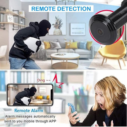 VBESTLIFE Door Viewer Peephole Camera, 220° Wide Angle Lens, Control for Tuya App, Night Vision, for Between 15mm to 30mm in Width Peephole (128GB), VBESTLIFE0ms2gkwh56-13