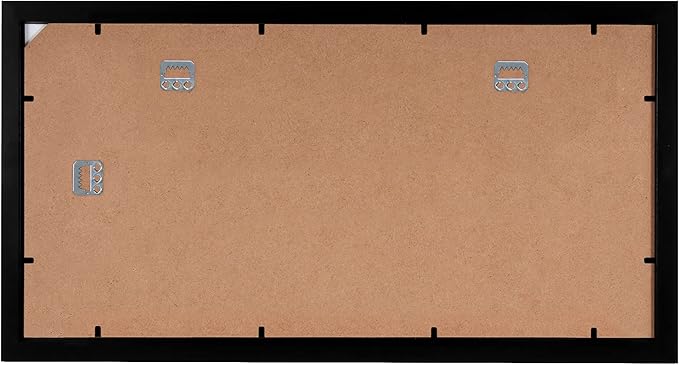Americanflat 10x20 Picture Frame with Polished Plexiglass - Signature Collection - Gallery-Style Frames Made of Engineered Wood - Photo Frame for Wall Display - Black