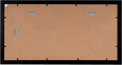 Americanflat 10x20 Picture Frame with Polished Plexiglass - Signature Collection - Gallery-Style Frames Made of Engineered Wood - Photo Frame for Wall Display - Black