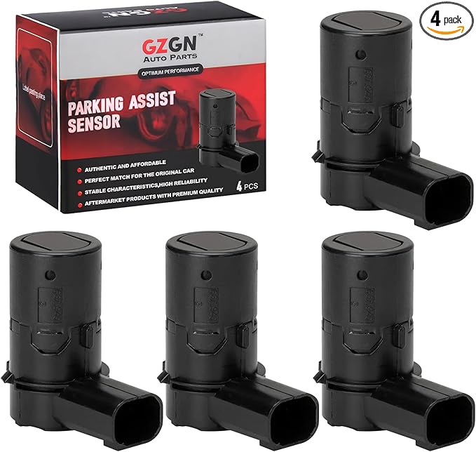 Rear Parking Assist Sensor Compatible with Ford F150 F250 F350 F450 F550 E-150 E-250 Escape Explorer,Lincoln Navigator,Mercury Mariner,4 PCS Reverse Backup Bumper Parking Sensors,OE#3F2Z15K859BA