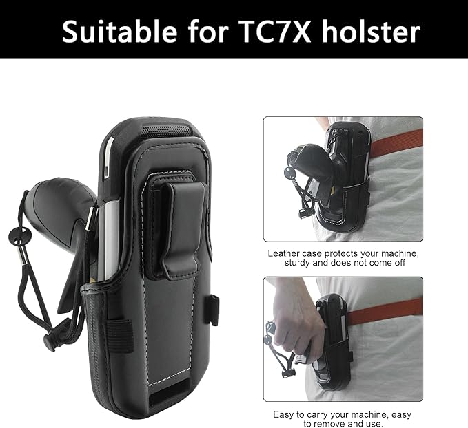 Trigger Handle for Zebra Symbol TC70 TC72 TC75 TC77 TC70x TC75x Handheld Barcode Scanner Mobile Computer - P/N: TRG-TC7X-SNP1-02 TRG-TC7X-SNP1-01 Secure Snap-On Design