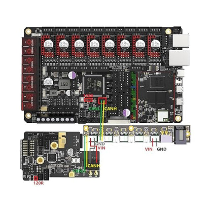 BIGTREETECH CEB V1.0 CANbus Expansion Board Perfect for 2020 Aluminum Profiles Support Klipper, EBB SB2240/SB2209 EBB36/42 CAN+Octopus Pro H723, Manta M4P/M5P/M8P Control Board