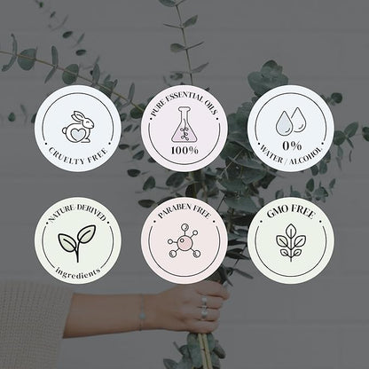 Eucalyptus Mint Essential Oils for Diffusers for Home, Nature-Based Eucalyptus Essential Oil, Long-Lasting & Family-Friendly Diffuser Oils Scents, IFRA Certified, Cold Air & Ultrasonic-4 oz
