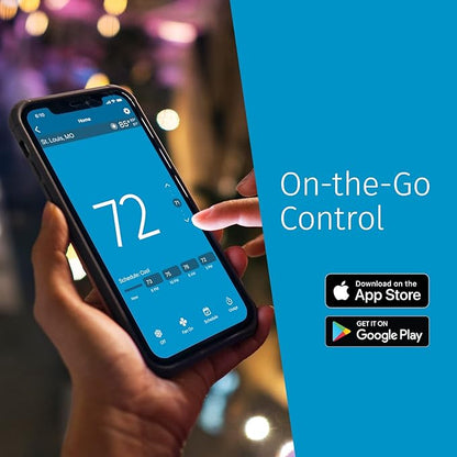 Sensi Lite Smart Thermostat, Data Privacy, Programmable, Wi-Fi, Easy DIY, Works With Alexa, Energy Star Certified, ST25, Most Systems C-Wire Not Required, Except On Heat/Cool Only and Heat Pump System