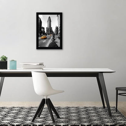 Americanflat 11x17 Picture Frame with Shatter-Resistant Glass - Signature Collection - Gallery-Style Frames Made of Engineered Wood - Photo Frame for Wall Display - Black
