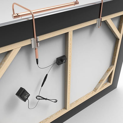 Cocoweb 21 Inch Tru-Slim Copper Picture Light - LED, 2700K, Adjustable Arm, Plug-in, Toggle Switch, Sleek and Compact Design