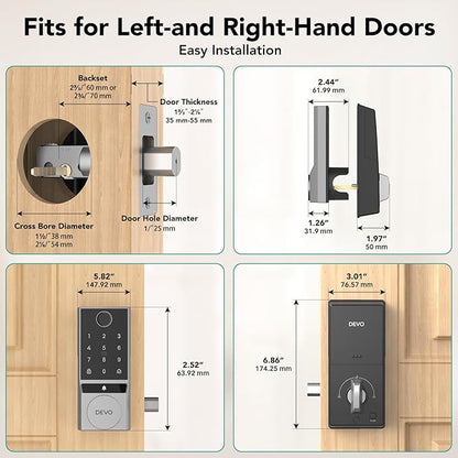 Devo Door Lock for Front Door