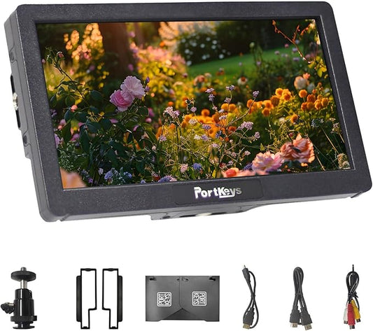 Portkeys HD7H 7'' Camera Monitor 1000nit High Brightness Field Monitor with Top Shortcut Keys Suitable for DSLR Camcorder
