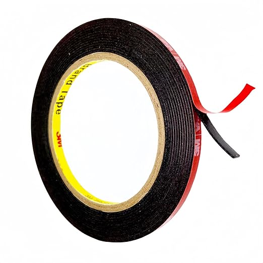 Double Sided Tape Heavy Duty, Adhesive Mounting Tape 1/4 in x 15.5 ft, Waterproof and Temperature Resistant Adhesive Strip Tape for Indoor, Outdoor, Automotive Trim, Home Decor