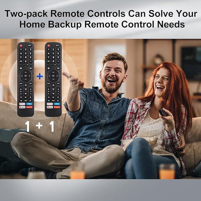 for Hisense-TV-Remote Replacement, Universal Remote Control for All Hisense Smart TVs【Pack of 2】