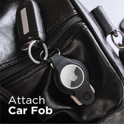 KeySmart AirTag Keychain Key Holder, Compatible with Apple AirTag Holder, Key Organizer Keychains