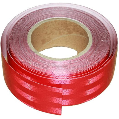 Non Fading Red Reflective Tape Outdoor Waterproof 2 inch, High Visibility Warning Industrial Marking Tape,Safety Stickers (68 feet)