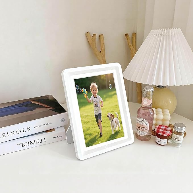 White 5x7 Picture Frame with Acrylic Front 6 Pack, ABS Frame for 5x7 or 4x10 Photos, Shatterproof UV-Resistant Tabletop Photo Frame, Vertical/Horizontal Display for Home Décor
