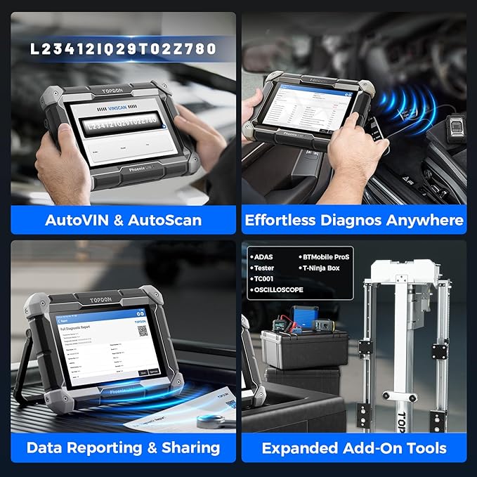 TOPDON Phoenix Lite 3, 2025 Upgraded Scanner of Lite 2, Bidirectional Scan Tool with CAN-FD, Car Scanner Diagnostic Tool, 35+ Maintenance Resets, Topology Mapping, ECU Coding, FCA Autoauth