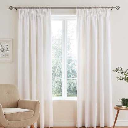 KAMANINA 2 Pack Curtain Rods 32 to 58 Inches (2.6-4.8ft), 3/4 Inch Curtain Rods for Windows Splicing Adjustable Single Drapery Rod with Twisted Cage Finial, for Indoor and Outdoor, Bronze