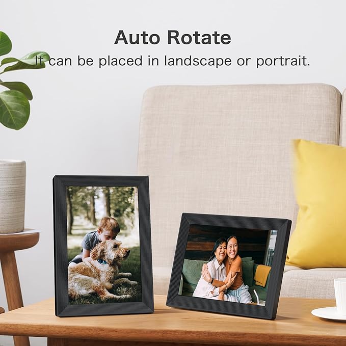 Digital Picture Frame, Frameo WiFi 10.1 Inch 1280*800IPS HD Touch Screen Digital Photo Frame, 16GB Memory, Auto-Rotate, Share Picture Video, Birthday Gifts for Women, Gifts for Mom, Dad, Wedding Gifts