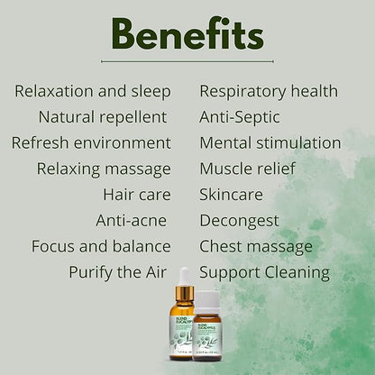 Dual Eucalyptus Essential Oil Blends by One Arome – Eucalyptus Oil (Corymbia Citriodora - Lemon & Eucalyptus Globulus) | Oil for Diffusers, Massage (Dilute) & DIY (Pack of 4 × 1.0 fl oz Each)