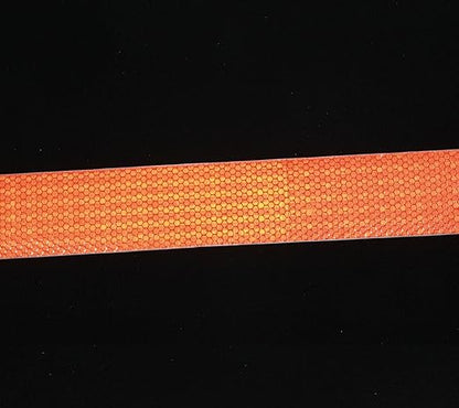 Orange Reflective Tape Outdoor Waterproof 1 inch Wide, High Visibility Industrial Marking Tape, Safety Adhesive Stickers (68 feet,5 Rolls)