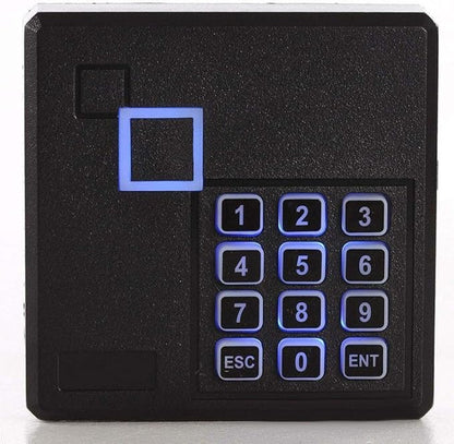 MENGQI-CONTROL Magnetic Lock Exit Motion Sensor 2 Doors TCP/IP Access Control System Keypad Reader Control Board 110V Power Supply Box USB Enroll Reader RFID Card/Key Fob(Phone APP Remote Open Door)