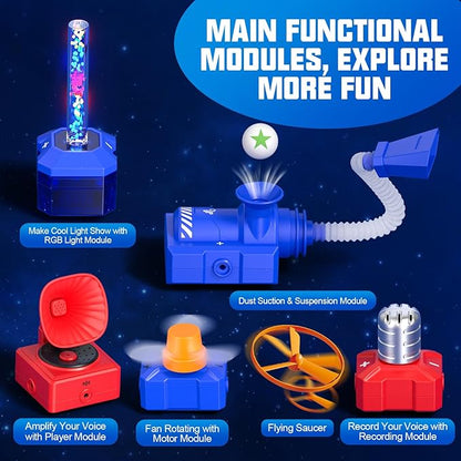Science Kits for Kids Electronics Exploration Kit with 260+ Circuit Projects, Physics Experiments Circuit Board STEM Educational Toy for Boys Girls Ages 3 4 5 6 7 8 9 10 11 12+