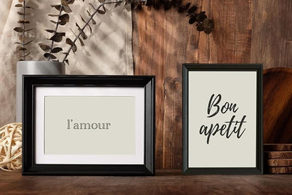 KTKDE 8x10 Picture Frame Set of 5, Wooden frames Black, Vertical & Horizontal Wall Hanging for Wall or Tapletop Display,Studio Gallery Photo Frame for Photos, Posters & Art Prints