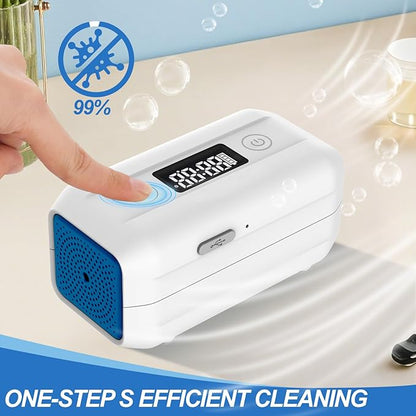 Upgraded Household Cleaner Kit with Large Supplies Storage Bag, Multi-Function Cleaner Machine for Tubes & Masks or Small Space, Completely Waterles, One-Step Starts | Easy, Efficient, Compatible