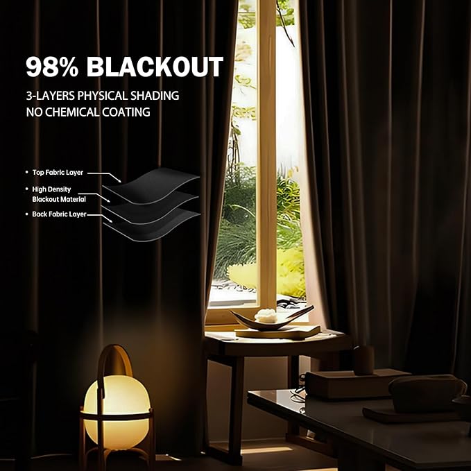 Room Divider Ceiling Mounted Curtains Track Sets Extra Wide Blackout Curtain Flexible Tracks for Bedroom Privacy Partition Separator, 1 Panel Black Drape and White Rail, W8.3 x H10ft
