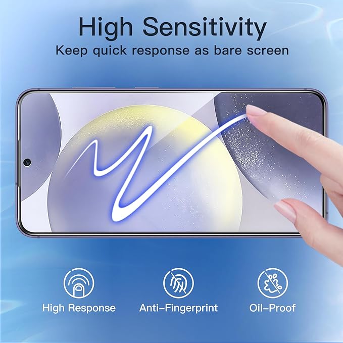 JETech Privacy Screen Protector for Samsung Galaxy S24+ / S24 Plus 5G 6.7-Inch with Camera Lens Protector, Anti-Spy Tempered Glass Film, Fingerprint ID Compatible, 2-Pack Each
