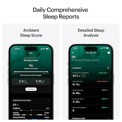 Ultrahuman Home — World’s Most Advanced Ambient Sleep Monitor | Daily Sleep & Respiratory Health Scores | Snoring Detection with AI-Enabled Spatial Audio Detection | Smart Home Automations